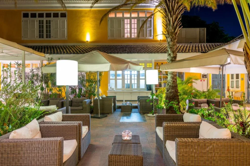 Boutique Hotel het Klooster |  terras avond